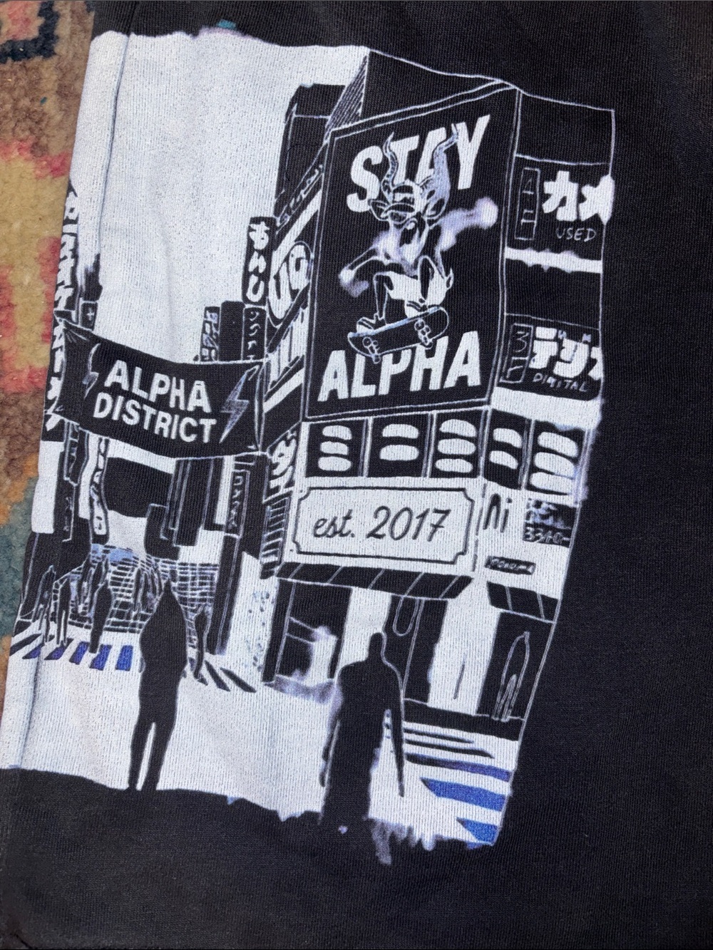 MENS ALPHASTYLE MANOD SWEATSHORT - Picture 4 of 8